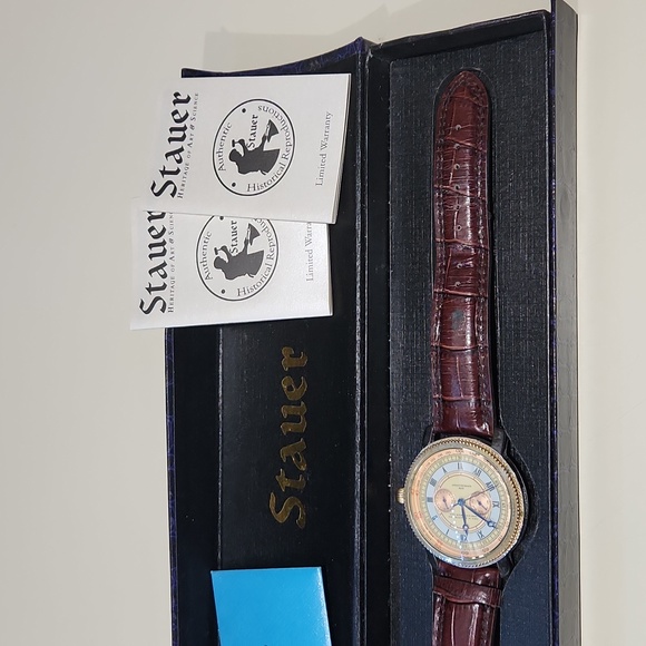 Stauer Geo W. Chatterton Springfield Stainless steel case back 21562 3 ATM water - Picture 4 of 17